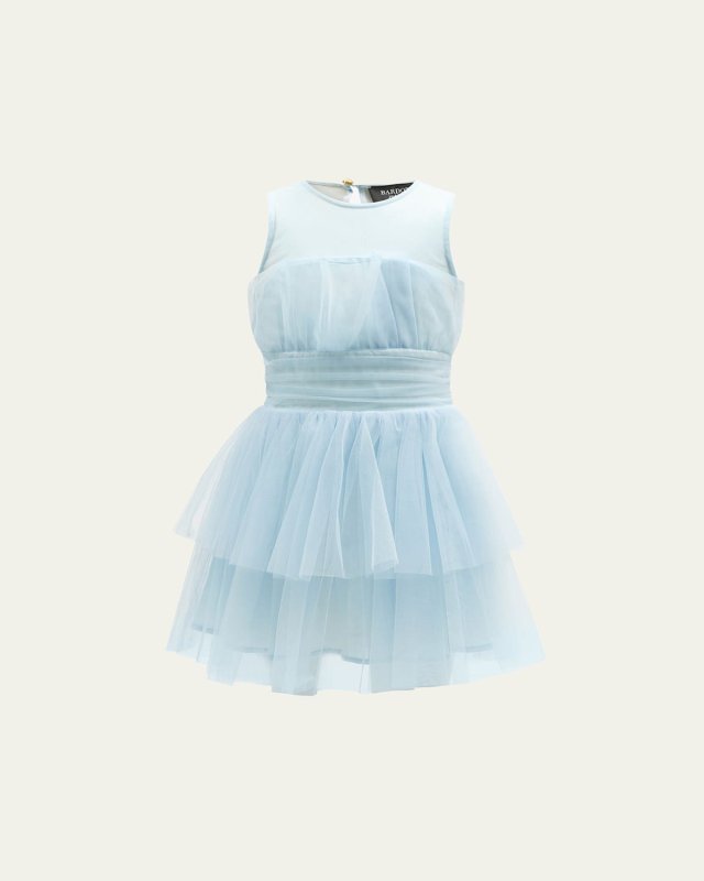 Girl's Fallon Tulle Mini Dress, Size 4-